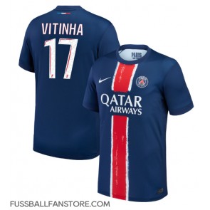 Paris Saint-Germain Vitinha #17 Replik Heimtrikot 2024-25 Kurzarm